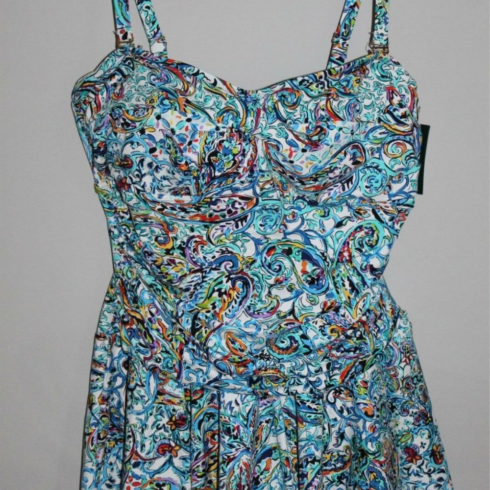 Lauren Ralph Lauren 1-Piece Swimdress HW8082 - Picture 8 of 8